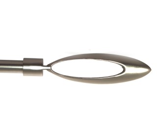 Bastone per tende Olivia in metallo satinato  2