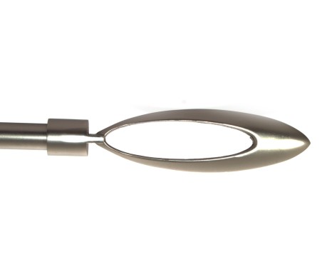 Bastone per tende Olivia in metallo satinato 