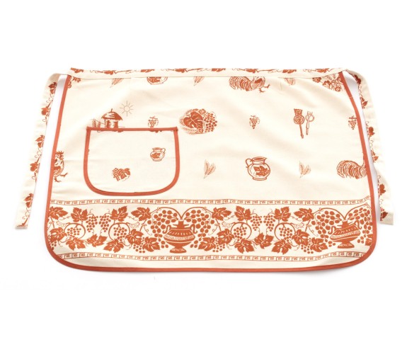 Casa Biancheria | Grembiule cucina Romagna Mia Ruggine grembiuli stampa romagnola