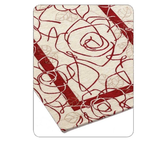 Tappeto Ghirigoro in morbida ciniglia con antiscivolo