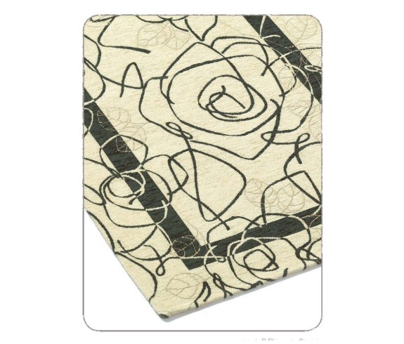 Tappeto Ghirigoro in morbida ciniglia con antiscivolo