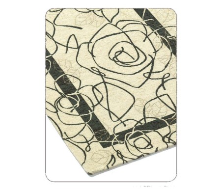 Tappeto Ghirigoro in morbida ciniglia con antiscivolo