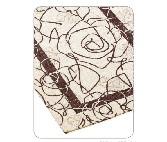 Tappeto Ghirigoro in morbida ciniglia con antiscivolo