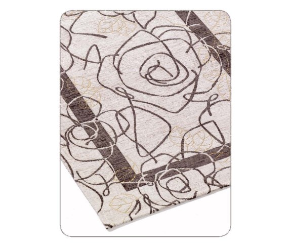 Tappeto Ghirigoro in morbida ciniglia con antiscivolo