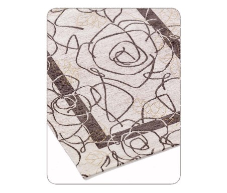 Tappeto Ghirigoro in morbida ciniglia con antiscivolo