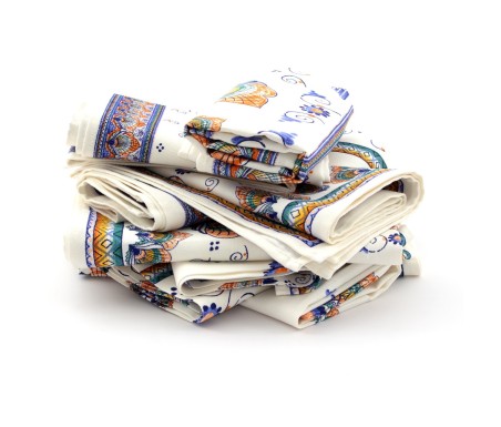 Casa Biancheria | Strofinaccio stampa romagnola Pavona strofinacci romagnoli 