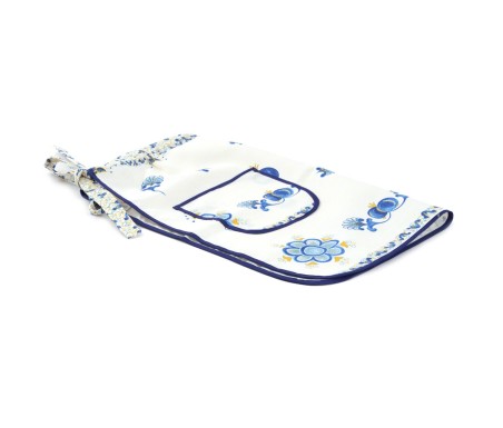 Casa Biancheria | Grembiule cucina Melograno Blu grembiuli romagnoli vita o pettorina