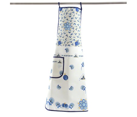 Casa Biancheria | Grembiule cucina Melograno Blu grembiuli romagnoli vita o pettorina