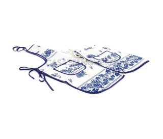 Casa Biancheria | Grembiule cucina Romagna Mia Blu grembiuli stampa romagnola