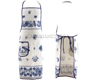 Casa Biancheria | Grembiule cucina Romagna Mia Blu grembiuli stampa romagnola 2