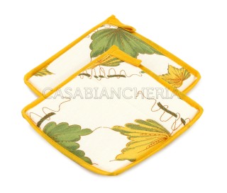 Set cucina Foglie- Casabiancheria 2