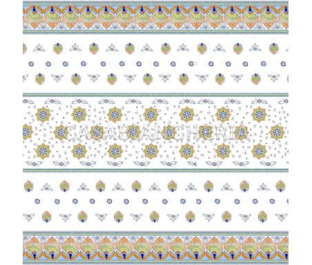 Tessuto a metro stampe romagnole Pavona, tovaglie romagnole | Casa Biancheria