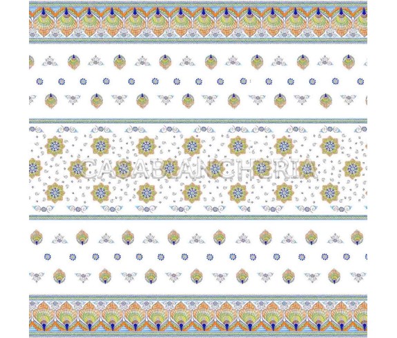 Tessuto a metro stampe romagnole Pavona, tovaglie romagnole | Casa Biancheria