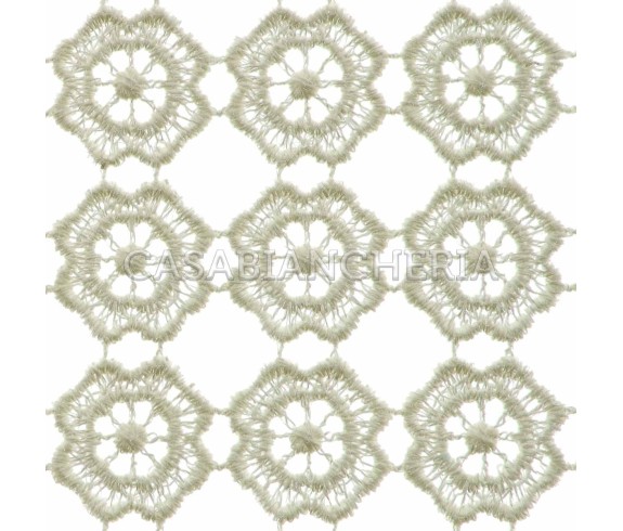 Tenda a metraggio altezza 120 cm Macramè Tirolese | Casa Biancheria