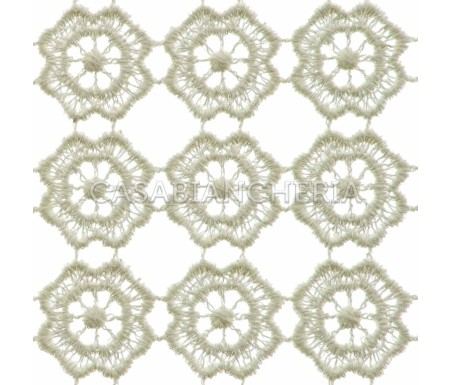 Tenda a metraggio altezza 120 cm Macramè Tirolese | Casa Biancheria