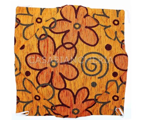 Cuscino da sedia Flora  con cerniera imbottito