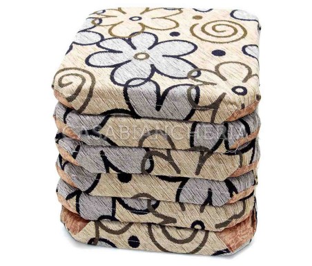 Cuscino da sedia Flora  con cerniera imbottito