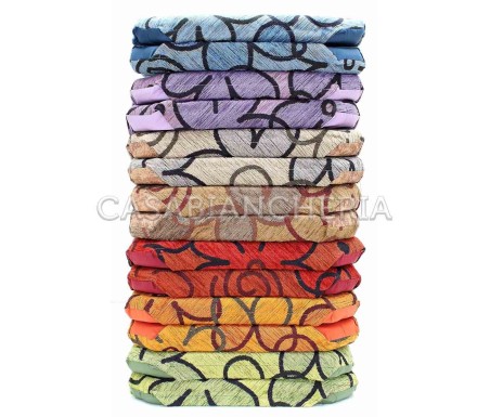 Cuscino da sedia Flora  con cerniera imbottito