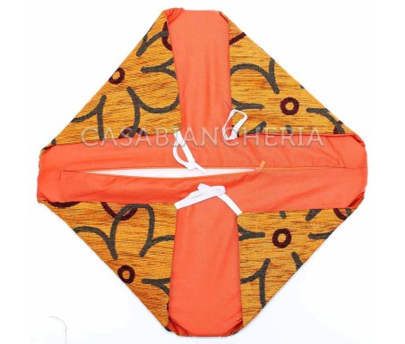 Cuscino da sedia Flora  con cerniera imbottito