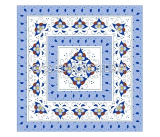 Casa Biancheria | Tovagliolo stampa romagnola Palmetta tovaglioli romagnoli di cotone