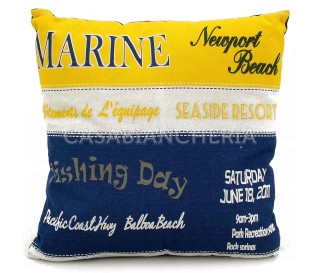 Casa Biancheria | Cuscino arredo Regata cuscini decorativi imbottiti sfoderabili 