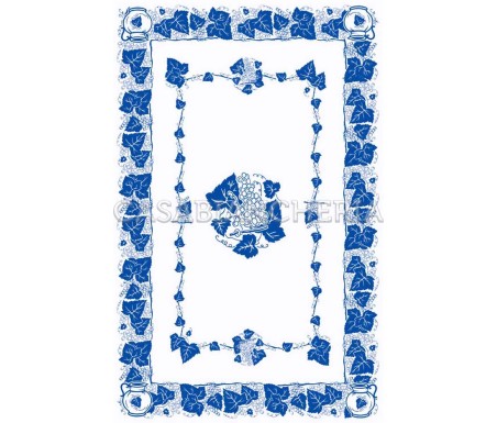 Casa Biancheria | Strofinaccio romagnolo Blu, strofinacci stampa romagnola di cotone