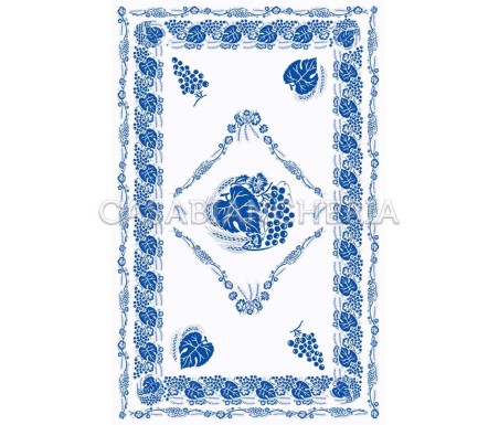 Casa Biancheria | Strofinaccio romagnolo Blu, strofinacci stampa romagnola di cotone