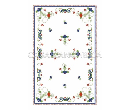 Casa Biancheria | Strofinaccio stampa romagnola Garofano di Faenza, strofinacci romagnoli di cotone