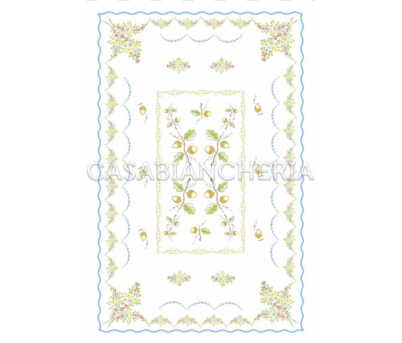 Casa Biancheria | Strofinaccio stampa romagnola Ghiande, strofinacci romagnoli di cotone