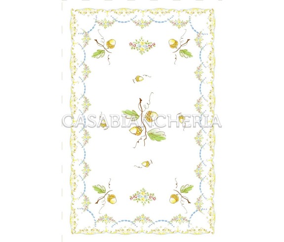 Casa Biancheria | Strofinaccio stampa romagnola Ghiande, strofinacci romagnoli di cotone