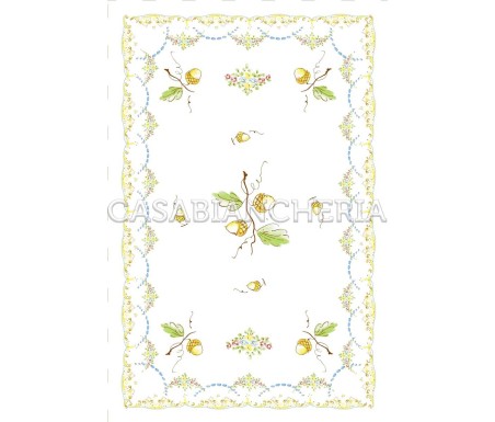 Casa Biancheria | Strofinaccio stampa romagnola Ghiande, strofinacci romagnoli di cotone