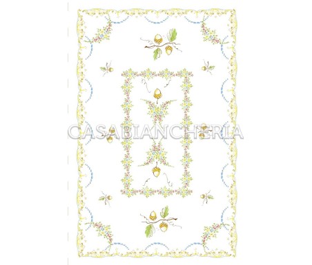 Casa Biancheria | Strofinaccio stampa romagnola Ghiande, strofinacci romagnoli di cotone