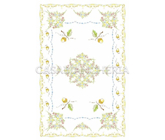 Casa Biancheria | Strofinaccio stampa romagnola Ghiande, strofinacci romagnoli di cotone