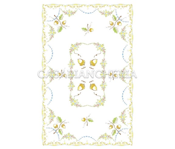 Casa Biancheria | Strofinaccio stampa romagnola Ghiande, strofinacci romagnoli di cotone