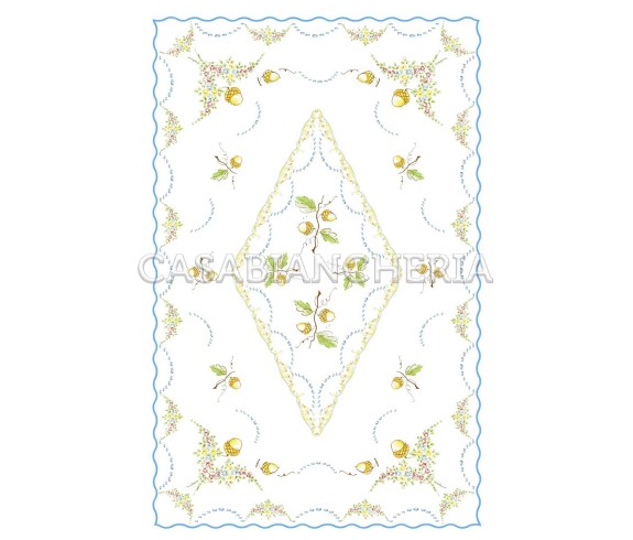 Casa Biancheria | Strofinaccio stampa romagnola Ghiande, strofinacci romagnoli di cotone