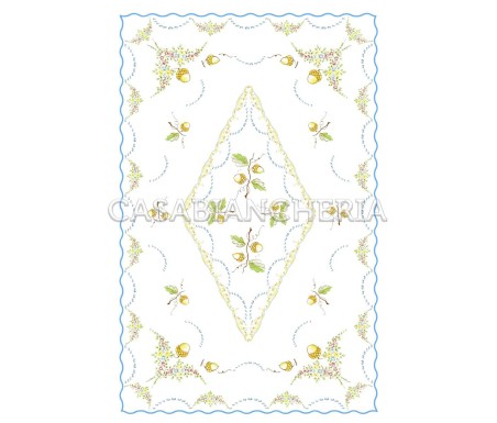 Casa Biancheria | Strofinaccio stampa romagnola Ghiande, strofinacci romagnoli di cotone