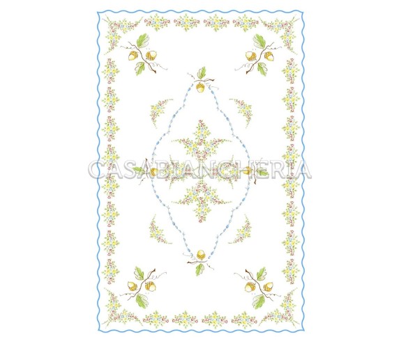 Casa Biancheria | Strofinaccio stampa romagnola Ghiande, strofinacci romagnoli di cotone