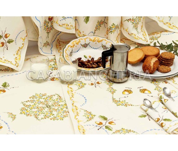 Casa Biancheria | Strofinaccio stampa romagnola Ghiande, strofinacci romagnoli di cotone