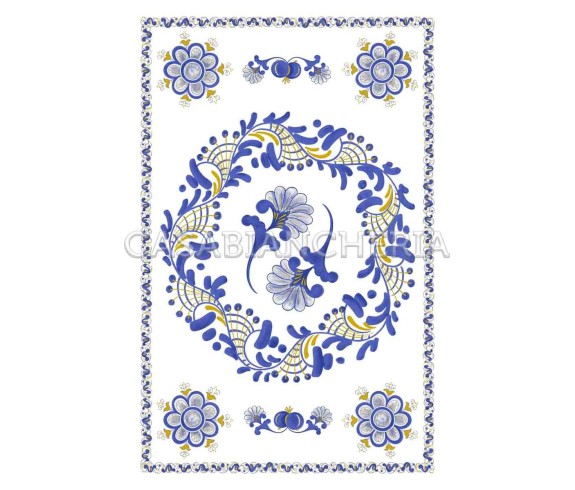 Strofinaccio stampa romagnola Melograno, strofinacci romagnoli | Casabiancheria