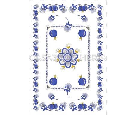 Strofinaccio stampa romagnola Melograno, strofinacci romagnoli | Casabiancheria