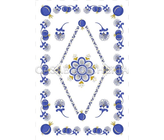 Strofinaccio stampa romagnola Melograno, strofinacci romagnoli | Casabiancheria