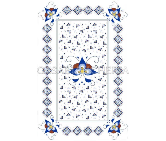 Casa Biancheria | Strofinaccio stampa romagnola Palmetta, strofinacci romagnoli faentini