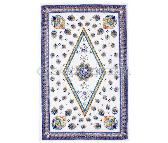 Strofinaccio stampa romagnola Pavona, strofinacci romagnoli | Casa Biancheria