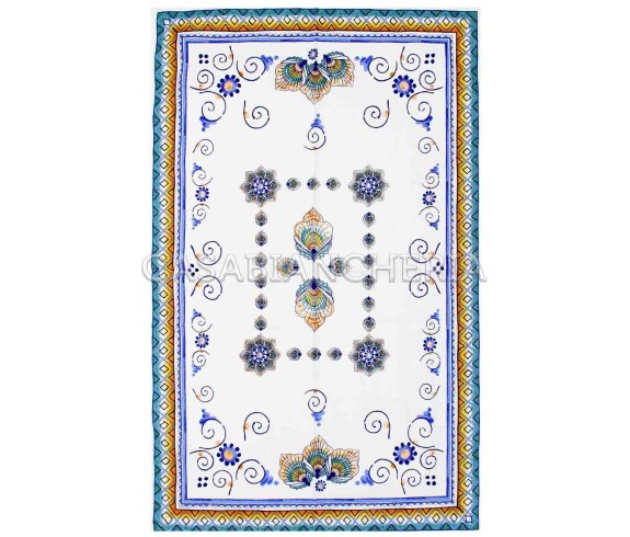 Strofinaccio stampa romagnola Pavona, strofinacci romagnoli | Casa Biancheria