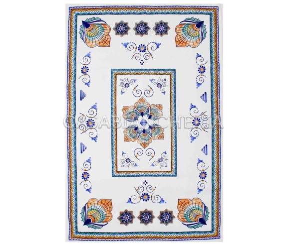 Strofinaccio stampa romagnola Pavona, strofinacci romagnoli | Casa Biancheria