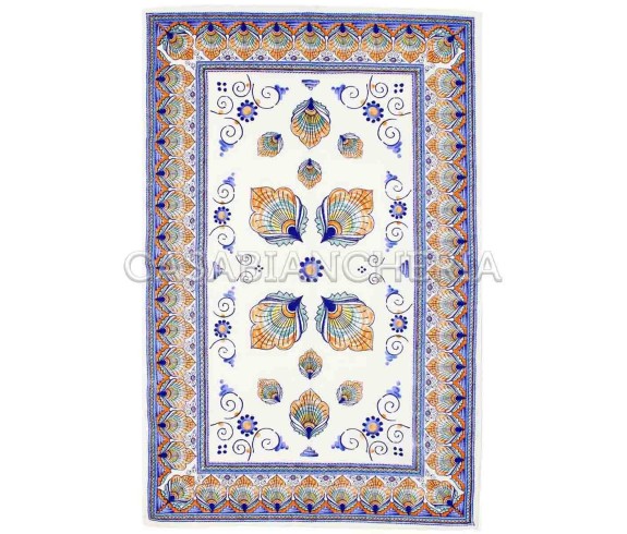 Strofinaccio stampa romagnola Pavona, strofinacci romagnoli | Casa Biancheria