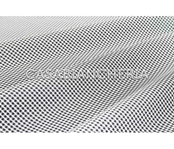 Casa Biancheria | Completo copripiumino matrimoniale Rebecca Home Pied de Poule copripiumini di cotone