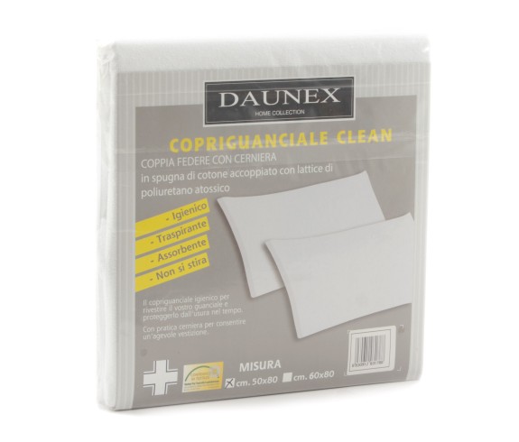 Federa copriguanciale impermeabile CLEAN per necessità speciali