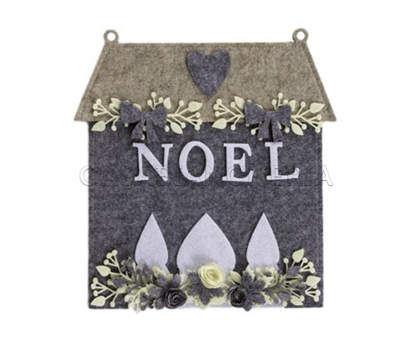 Casa Biancheria | Fuori porta Noel in feltro addobbo fuoriporta in feltro decorativo