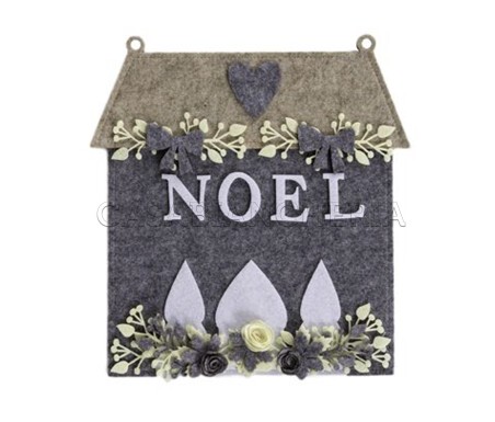 Casa Biancheria | Fuori porta Noel in feltro addobbo fuoriporta in feltro decorativo